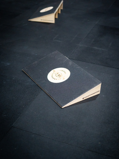 Slant board for weight lifting and CrossFit training