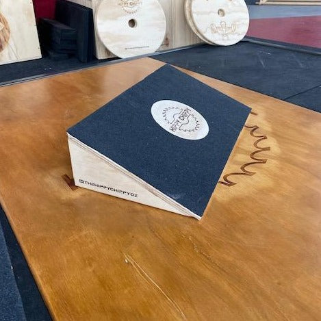 Slant board for weight lifting and CrossFit training