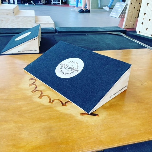 Slant board for weight lifting and CrossFit training