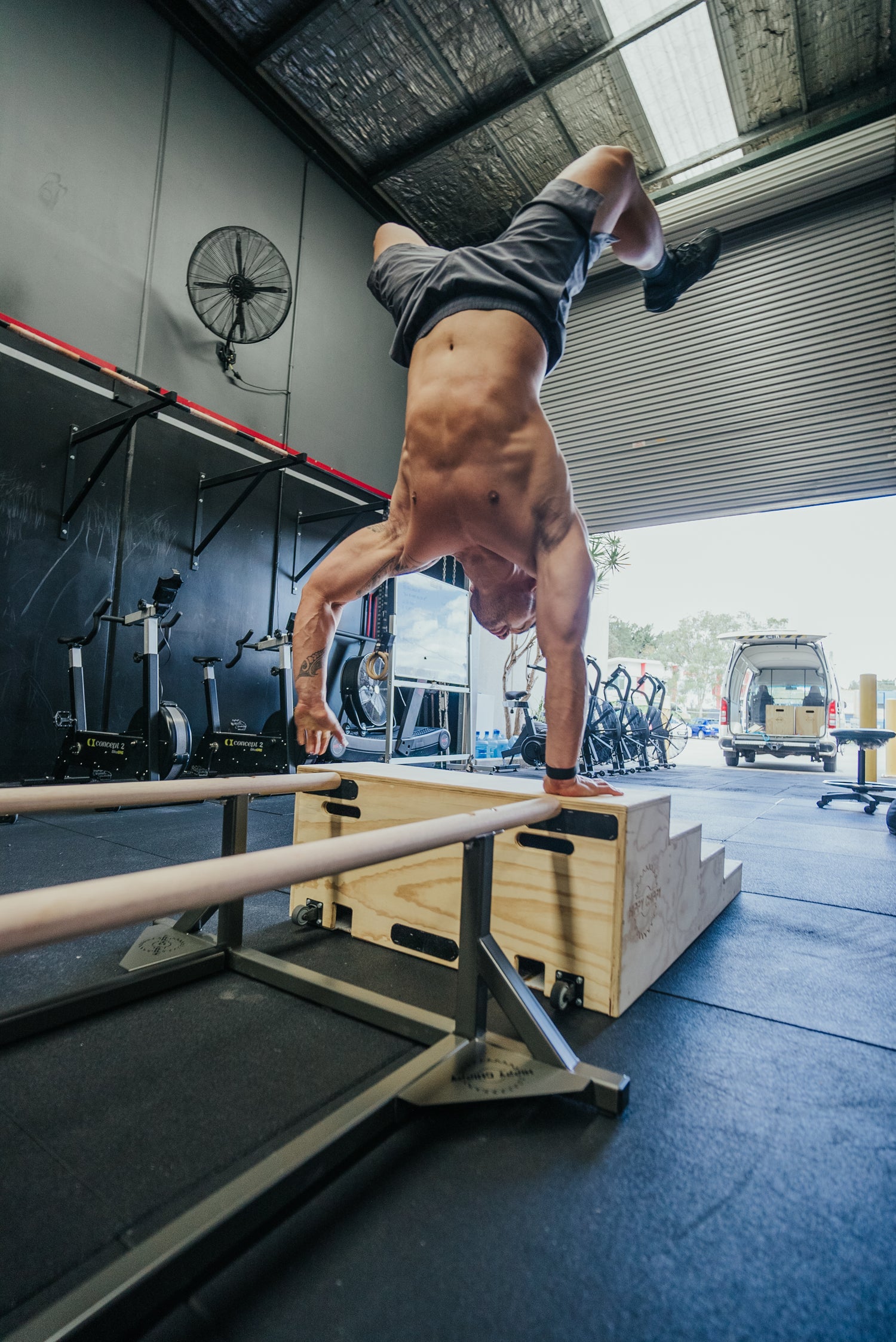 CrossFit gymnastics calisthenic parrallette bars