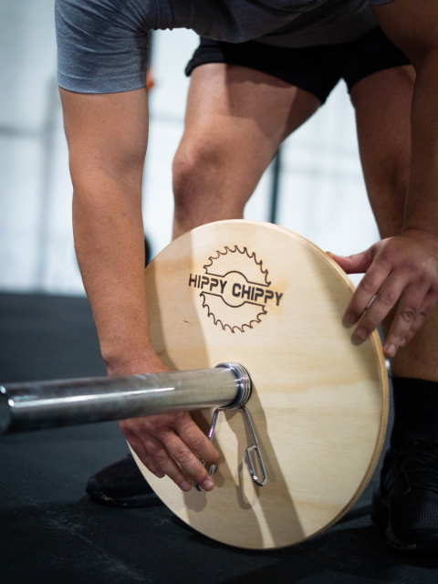 Wooden weightlifting technique plates