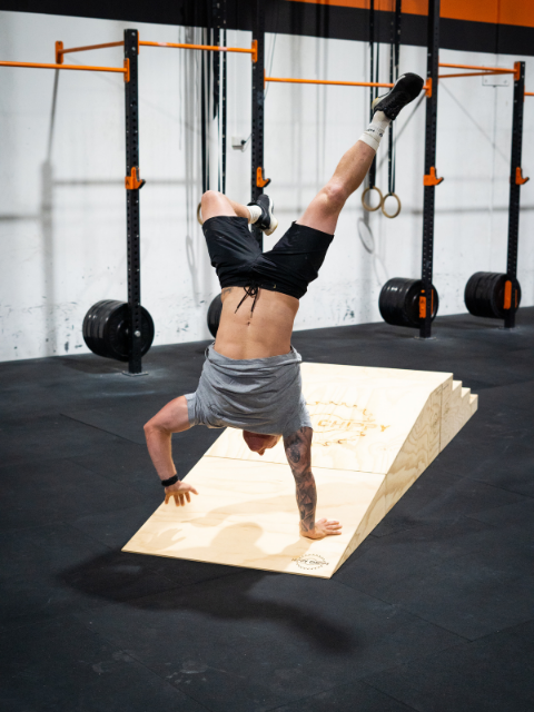 CrossFit gymnastics handstand obstacle