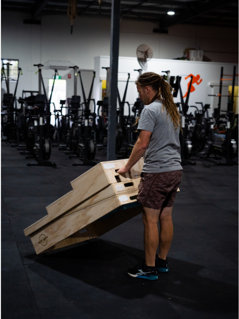 CrossFit gymnastics handstand obstacle