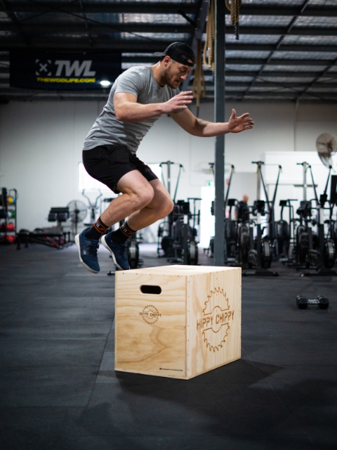 Plyometrics box for CrossFit, HIIT, gym training equipment