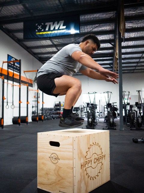 Plyometric box for CrossFit, HIIT, gym training equipment