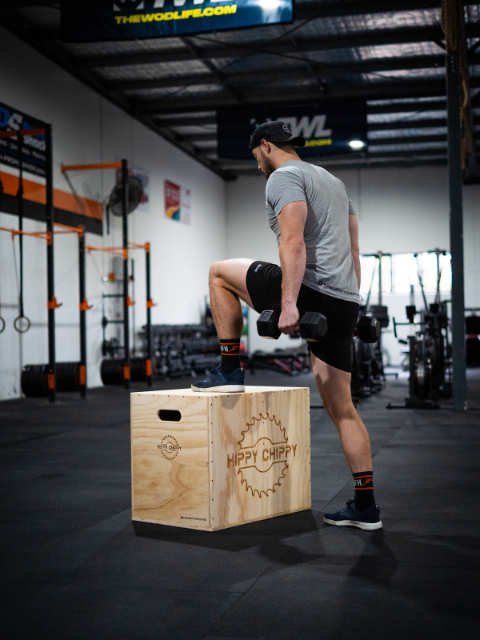 Plyometrics box for CrossFit, HIIT, gym training equipment