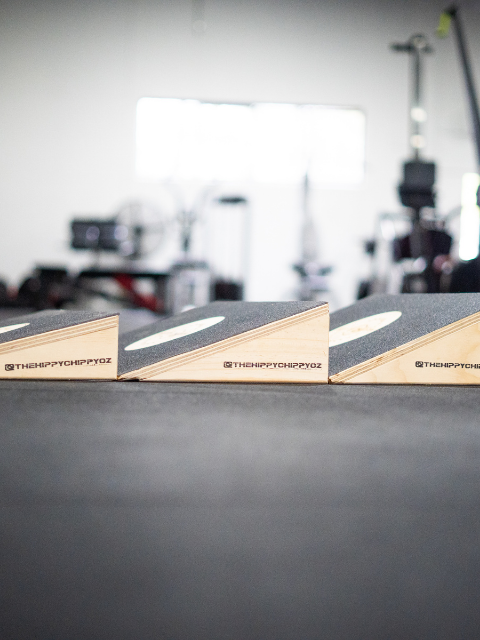 Slant board for weight lifting and CrossFit training