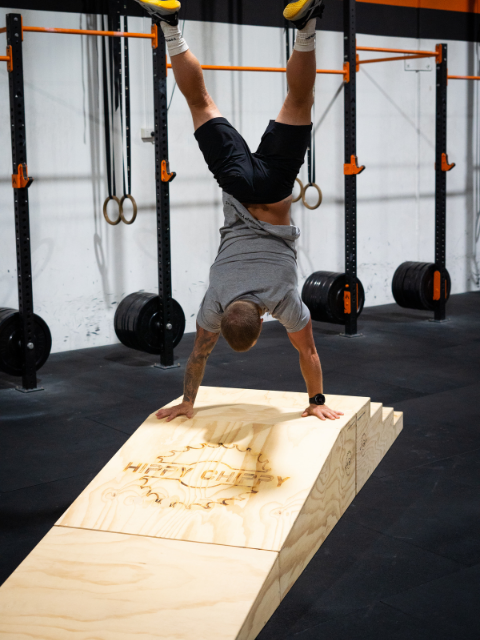 CrossFit gymnastics handstand obstacle