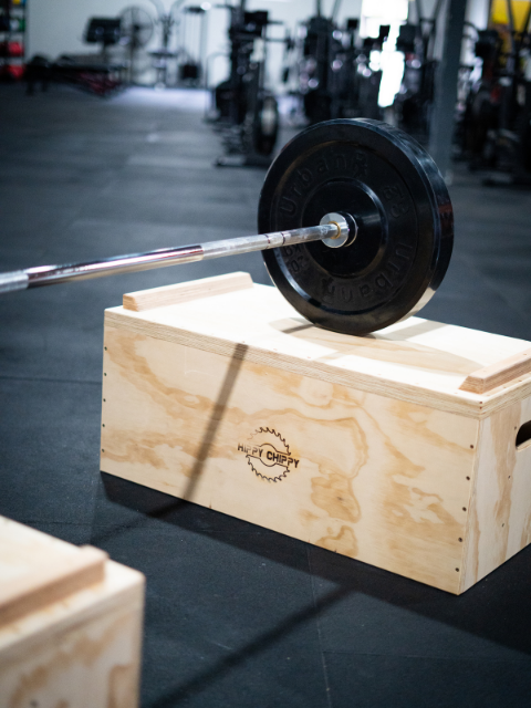 Weight Lifting CrossFit training jerk blocks